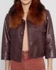 Chloé Women's Shearling & Leather Bomber Jacket - 5
