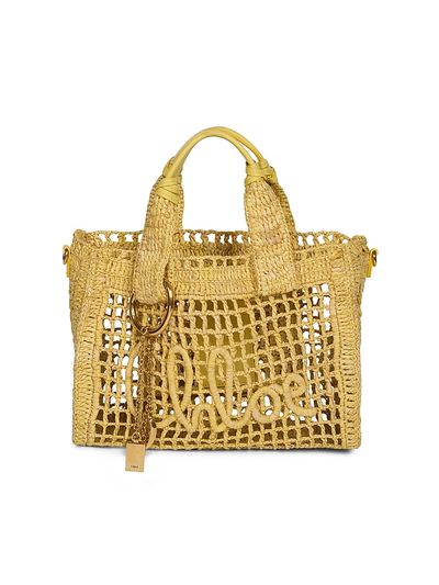Chloé Women's Summer Banana Small Raffia Tote Bag