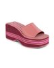 Chloé Women's Swimming Cool Leather Wedge Mules - 2
