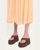 Chloe 75mm Nama Platform Leather Thong Sandals - 2