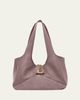 Chloe Balloon East-West Tote Bag in Leather & Suede - 1