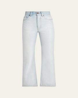 Chloe Bleached Cotton Denim Jeans