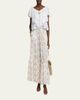 Chloe Blooms Print Silk Maxi Skirt - 2