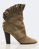 Chloe Chloé Anouk ruffled suede ankle boots - 6
