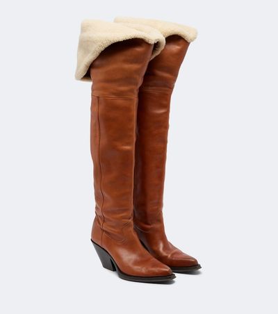 Chloe Chloé Azelan  leather over-the-knee boots