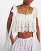 Chloe Chloé Broderie anglaise cotton top - 2