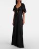 Chloe ChloÃ© Caped lace-trimmed silk maxi dress - 2