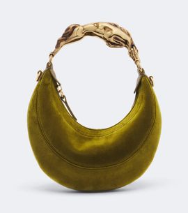 Chloe Chloé Chain Horse Small velvet top-handle bag