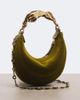 Chloe Chloé Chain Horse Small velvet top-handle bag - 4