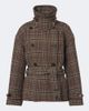 Chloe Chloé Checked wool and cotton-blend peacoat - 1