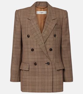 Chloe ChloÃ© Checked wool blazer