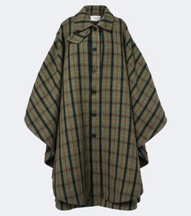 Chloe Chloé Checked wool poncho
