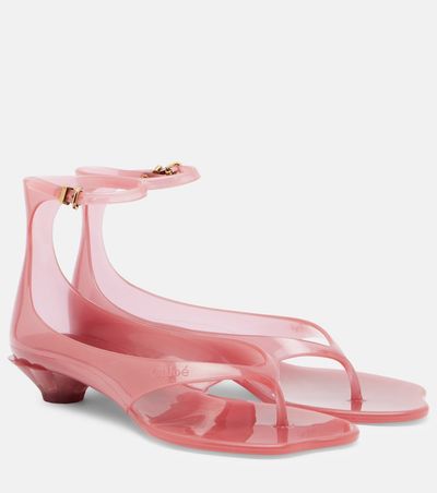 Chloe ChloÃ© ChloÃ© Jelly TPU thong sandals