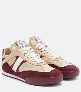 Chloe Chloé Chloé Kick suede-trimmed sneakers