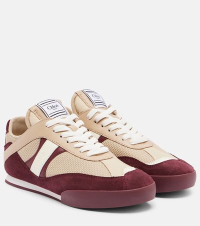 Chloe Chloé Chloé Kick suede-trimmed sneakers
