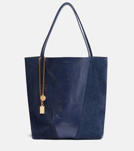 Chloe Chloé Chloé Spin leather and suede tote bag