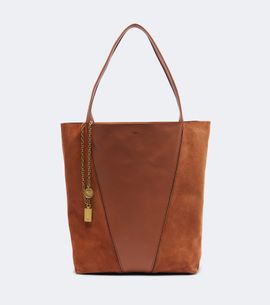 Chloe Chloé Chloé Spin Medium leather and suede tote bag
