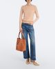 Chloe Chloé Chloé Spin Medium leather and suede tote bag - 5