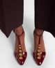 Chloe ChloÃ© Cleia 70 studded patent leather pumps - 2