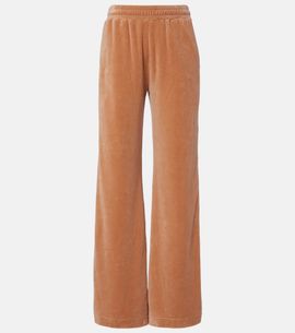 Chloe ChloÃ© Cotton-blend velour sweatpants