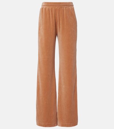 Chloe ChloÃ© Cotton-blend velour sweatpants