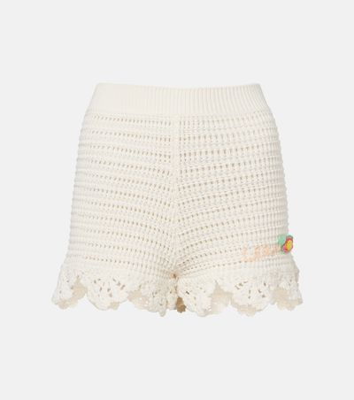 Chloe ChloÃ© Crochet scalloped cotton shorts