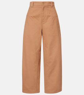 Chloe ChloÃ© Cropped barrel-leg pants