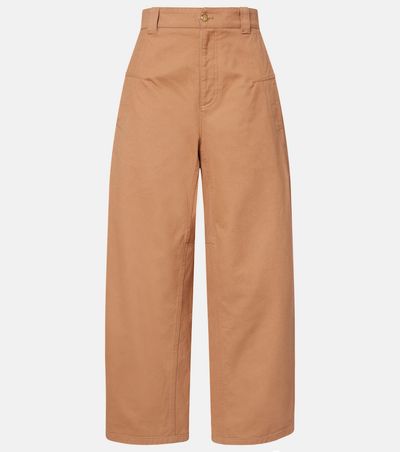 Chloe ChloÃ© Cropped barrel-leg pants