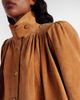 Chloe Chloé Cropped gathered suede jacket - 3