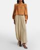 Chloe Chloé Cropped gathered suede jacket - 6