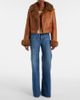 Chloe Chloé Cropped shearling-trimmed leather jacket - 2
