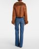 Chloe Chloé Cropped shearling-trimmed leather jacket - 3