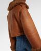 Chloe Chloé Cropped shearling-trimmed leather jacket - 5