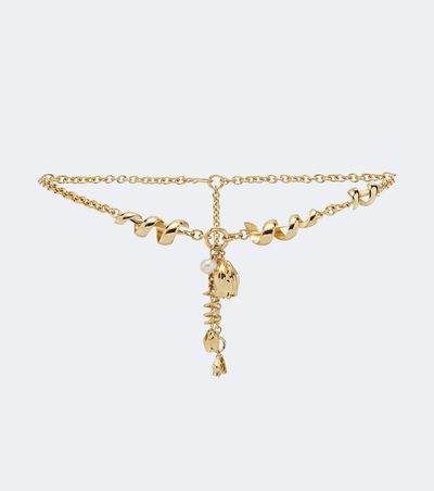 Chloe Chloé Embellished chain belt
