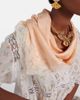 Chloe ChloÃ© Embellished lace-trimmed silk jacquard scarf - 3