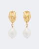 Chloe Chloé Faux pearl brass earrings - 1