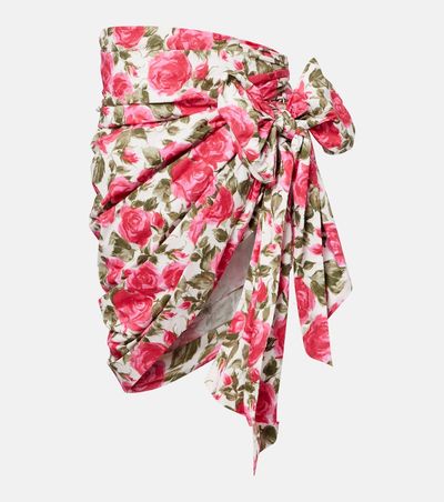 Chloe ChloÃ© Floral bow-detail cotton miniskirt