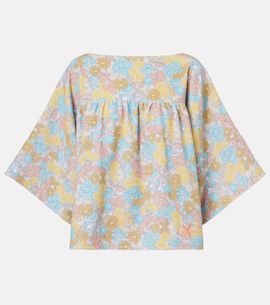 Chloe ChloÃ© Floral gathered cotton top