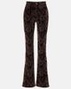 Chloe ChloÃ© Floral high-rise velvet straight pants - 1
