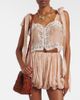 Chloe ChloÃ© Floral lace-trimmed silk top - 2