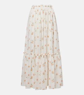 Chloe ChloÃ© Floral silk maxi skirt
