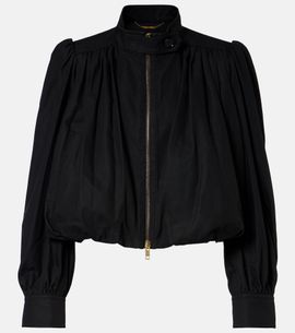 Chloe Chloé Gathered cotton canvas jacket