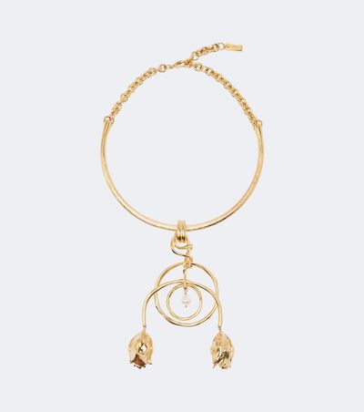 Chloe Chloé Gold-plated pearl necklace