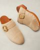 Chloe ChloÃ© Jeannette 40 embellished suede clogs - 4