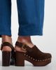 Chloe ChloÃ© Jeannette suede clogs - 2