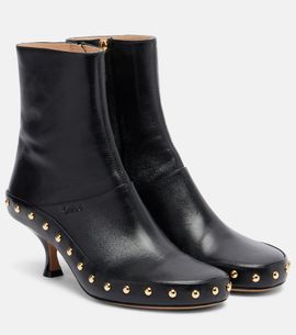 Chloe ChloÃ© Junie studded leather ankle boots
