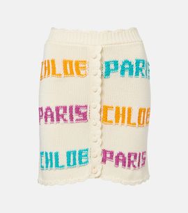 Chloe ChloÃ© Knitted cotton miniskirt