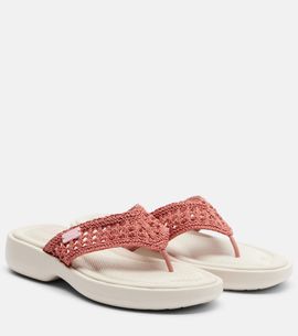 Chloe ChloÃ© La Poolette crochet thong sandals