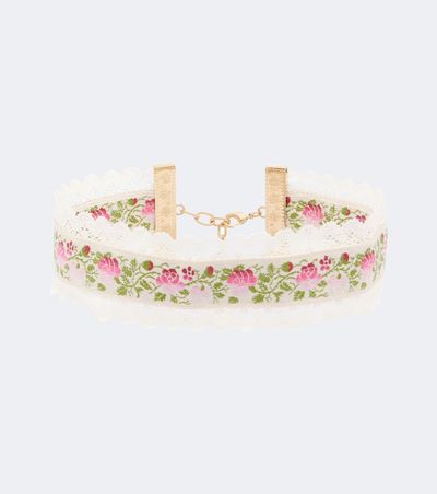 Chloe Chloé Lace-trimmed floral choker