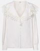 Chloe ChloÃ© Lace-trimmed floral jacquard silk blouse - 1